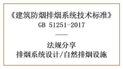 自然排煙設施設置時消防設計要求-四川國晉消防分享