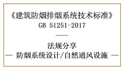 消防系統(tǒng)設(shè)計中自然通風(fēng)設(shè)施設(shè)置要求-四川國晉消防分享