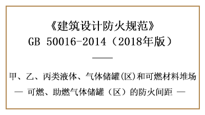 可燃、助燃?xì)怏w儲(chǔ)罐(區(qū))的防火間距應(yīng)留多少？—四川國(guó)晉消防分享