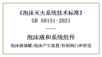 泡沫滅火系統(tǒng)消防設(shè)計(jì)中泡沫液儲(chǔ)罐、產(chǎn)生裝置、控制閥門(mén)和管道的要求