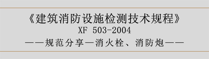 建筑消防設(shè)施檢測技術(shù)規(guī)程—消火栓、消防炮-700
